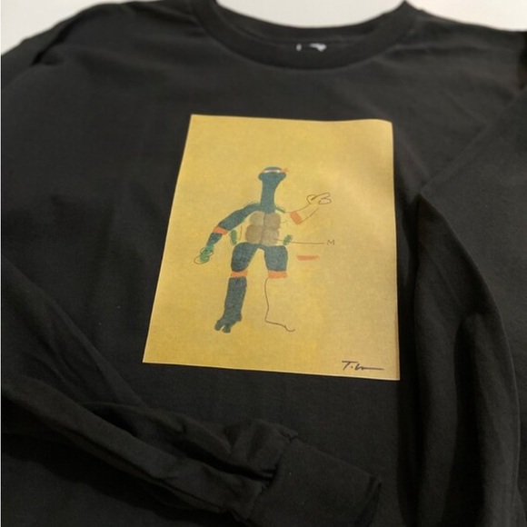 Art On Fabric Ninja Turtles Long Sleeve Crewneck - Picture 4 of 5